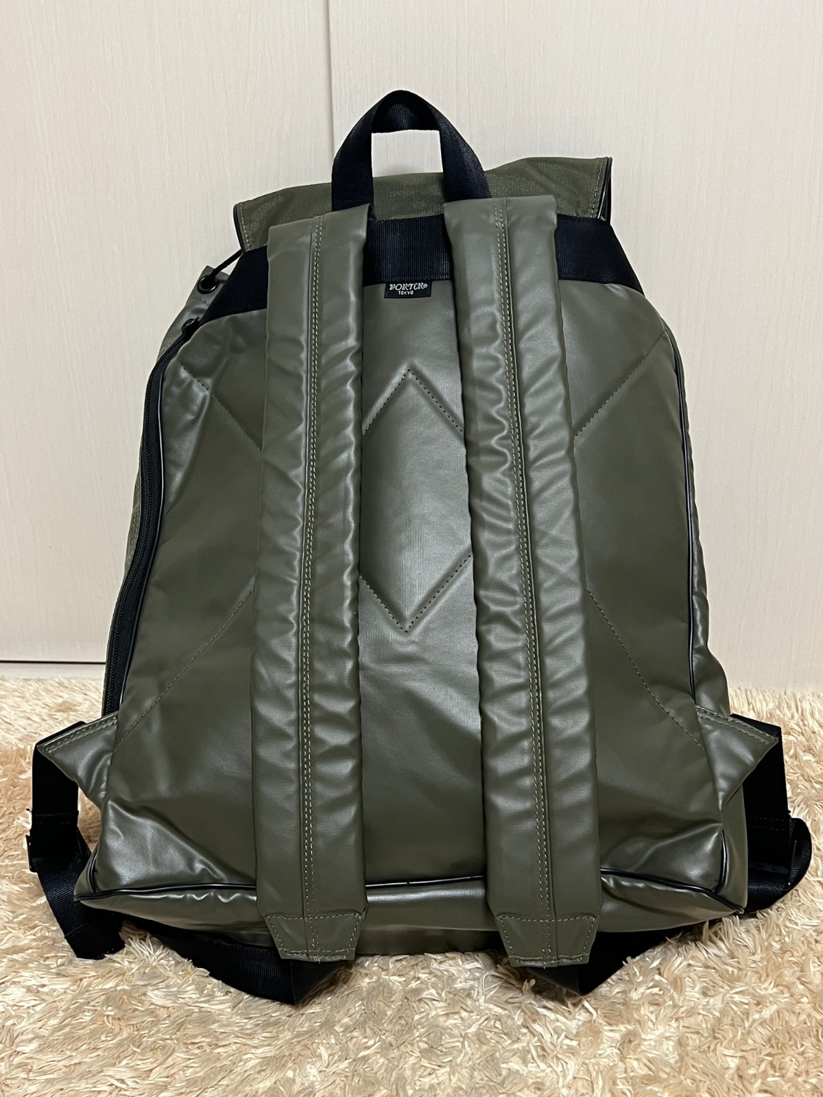 PORTER yoshida nylon backpack Olive green used JAPAN