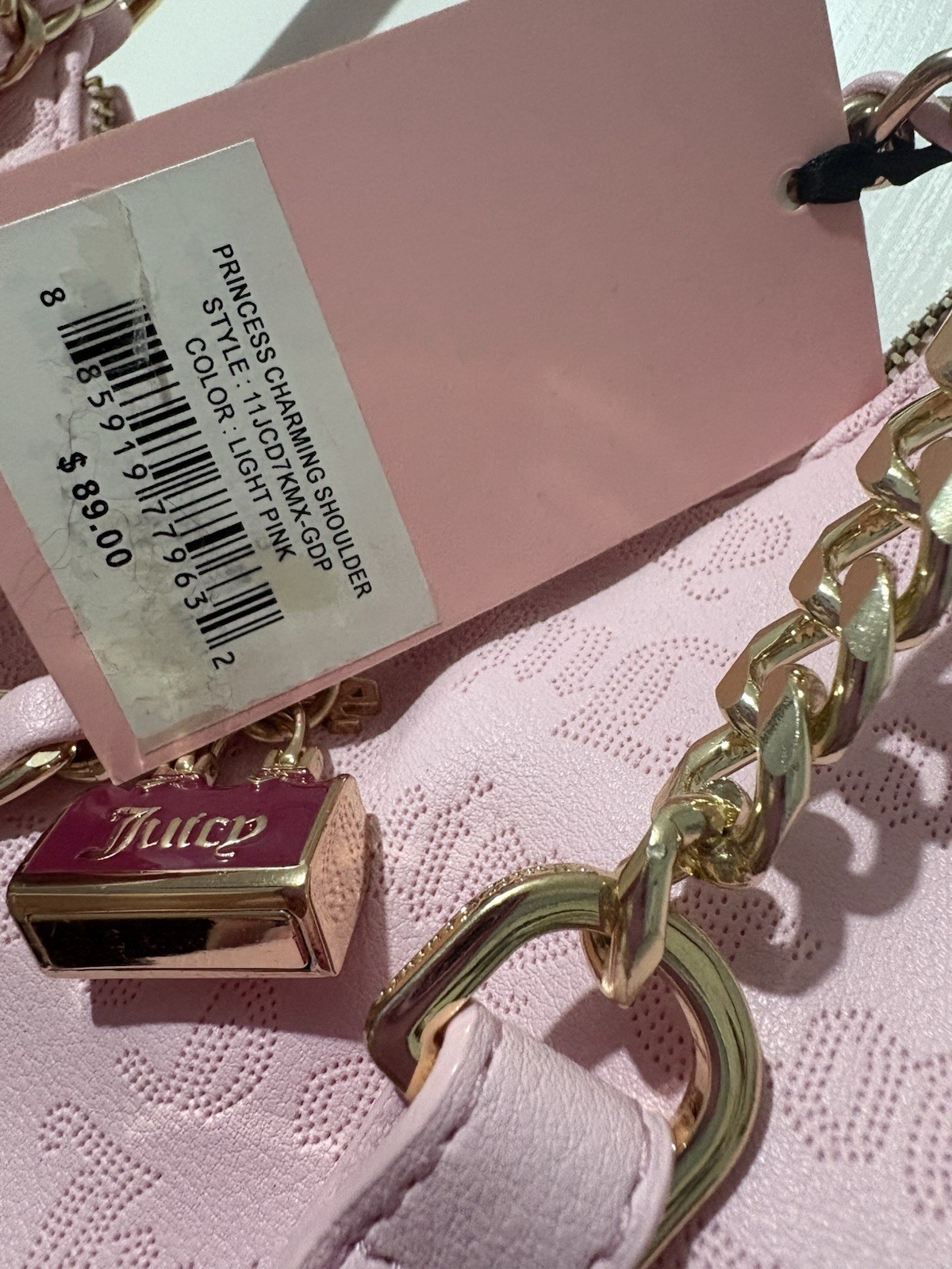 Juicy Couture Princess Charming Pink Handbag NWT