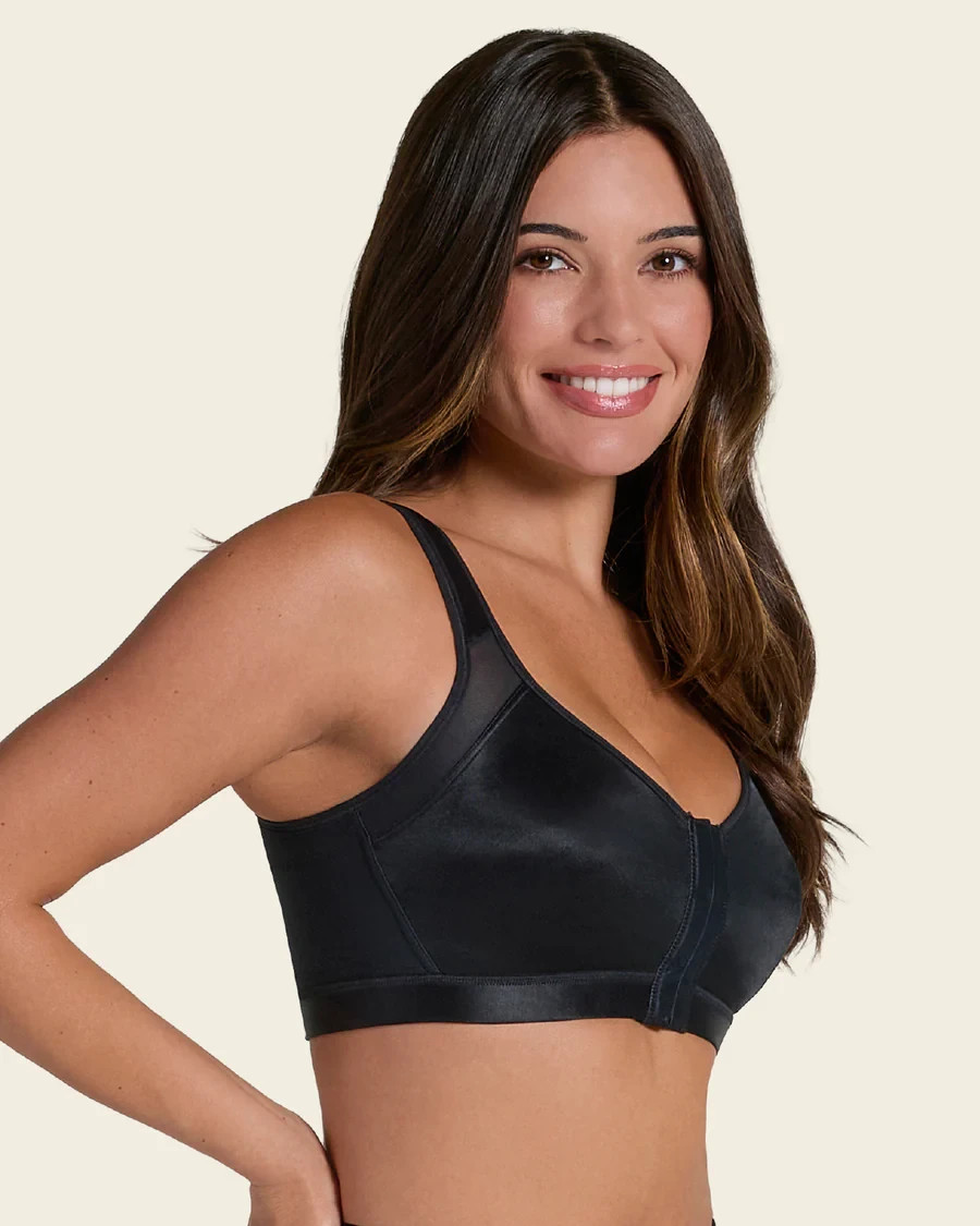 Leonisa Multi Functional Back Support Posture Corrector Bra 011473 Sz 38C Black