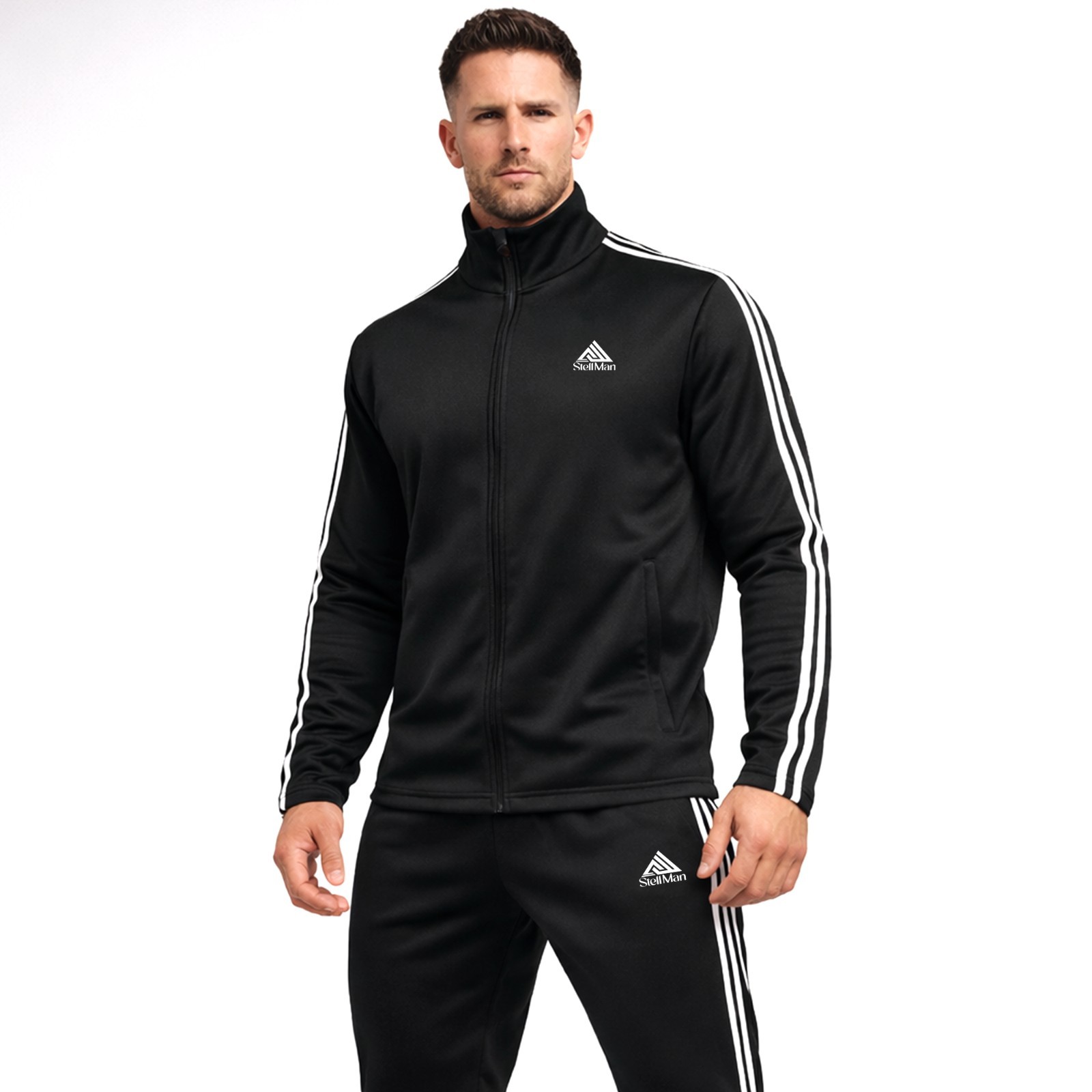 Men’s Tracksuit Set Athletic Jogging Suit Full Zip Jacket Jogger Pants