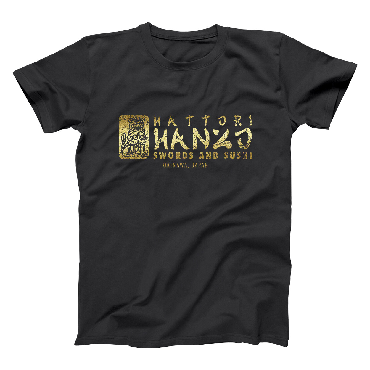 Hattori Hanzo Masanari Ninja Kung Fu Kill Bill Black Basic Men’s T-Shirt