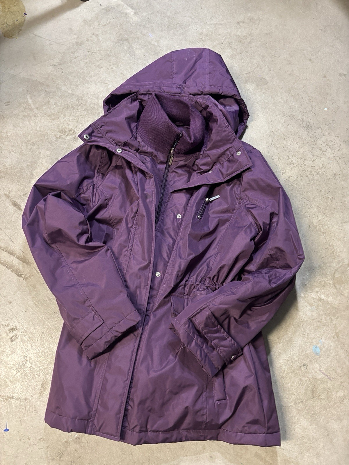 Harvé Benard Women’s Purple Insulated Hooded Winter Parka Jacket Size XL