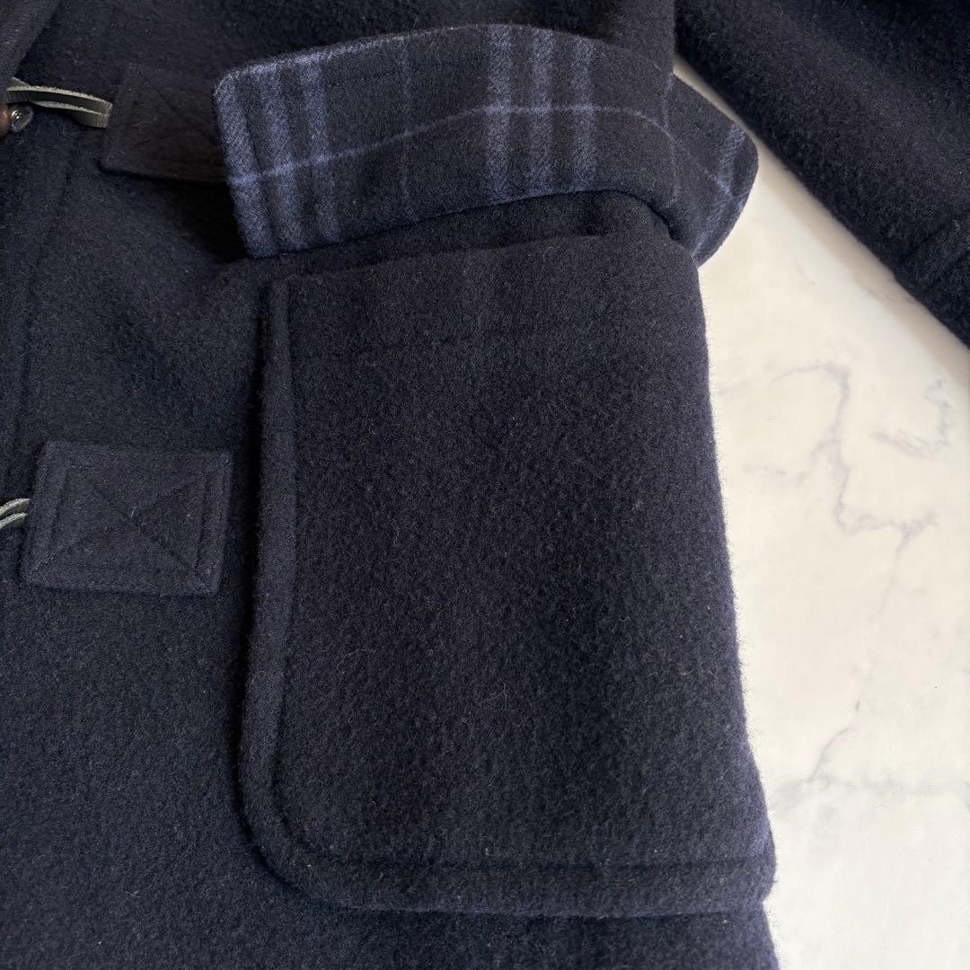 Burberry Blue Label duffle coat with Nova check navy