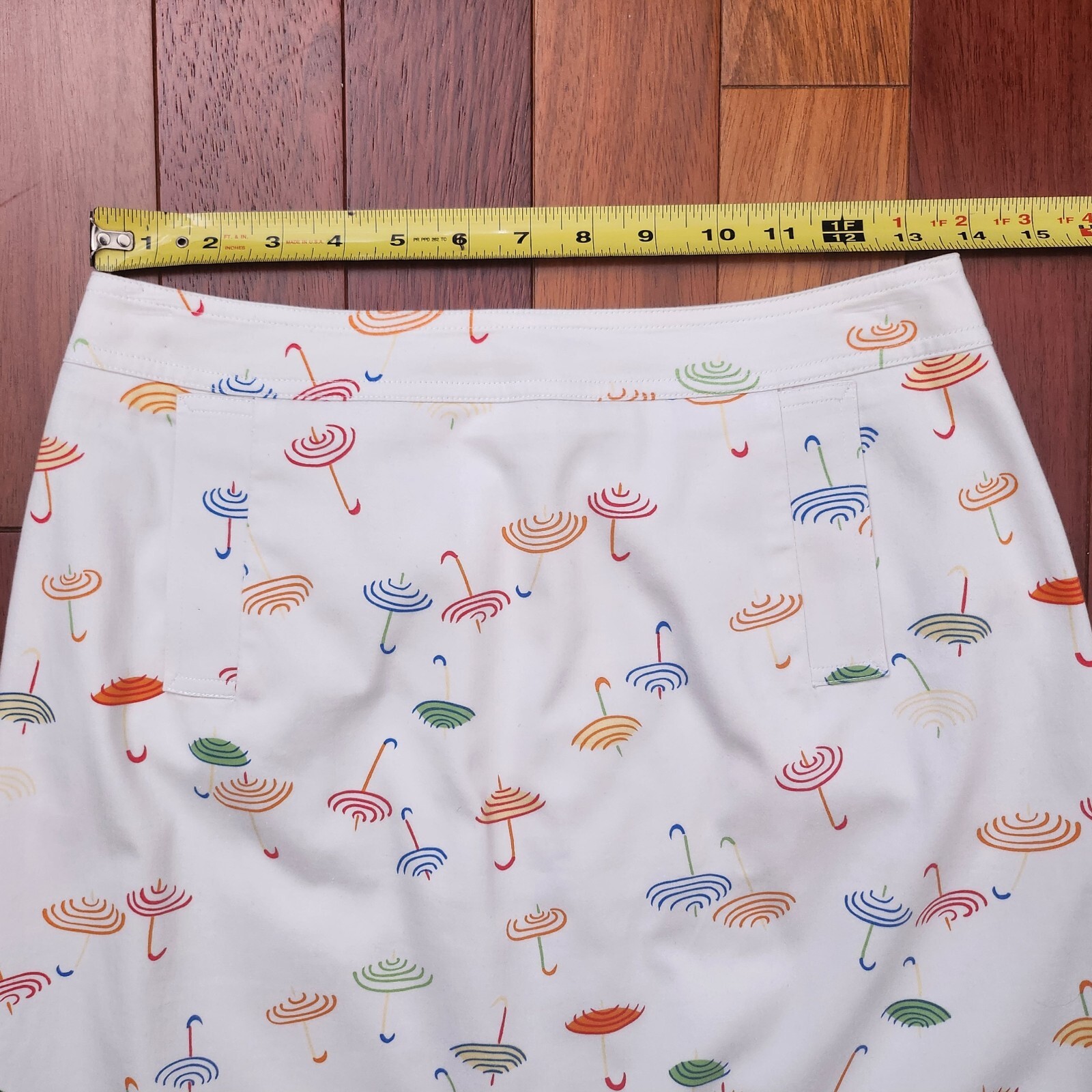 Talbots Stretch Cotton Spandex Umbrella Fully Lined Zipper Closure Skirt 6