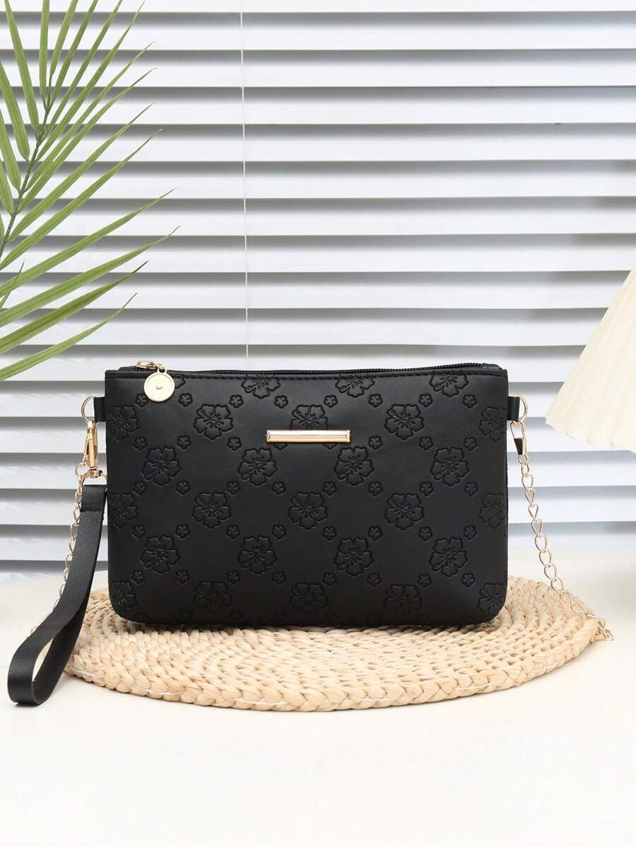Small Square Bag Women PU Leather Crossbody Chain Purse Casual Shoulder Mini