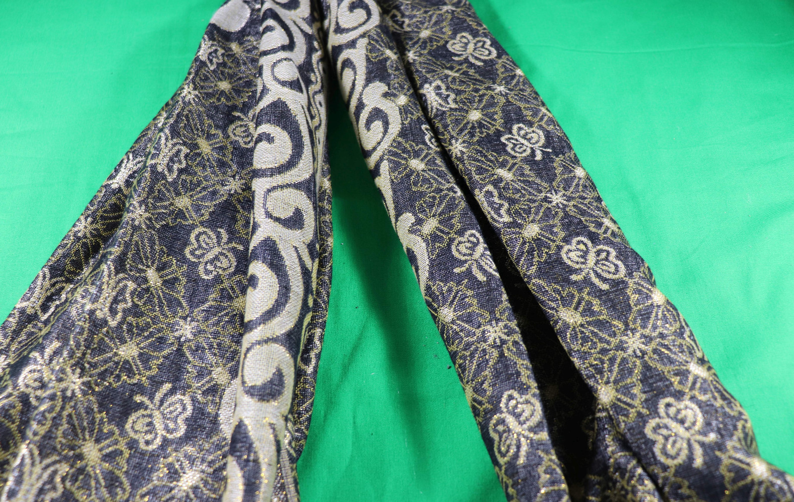 Scarf Flowers/Butterflies Blue/Yellow – Women’s Designer Scarf by Nicole