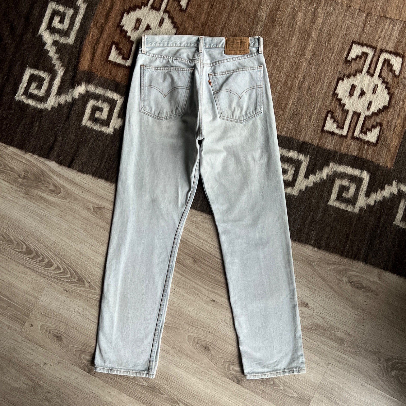 Levi’s 615 Orange Tab Vintage Light Wash Jeans Men’s W32 L32 Straight Leg