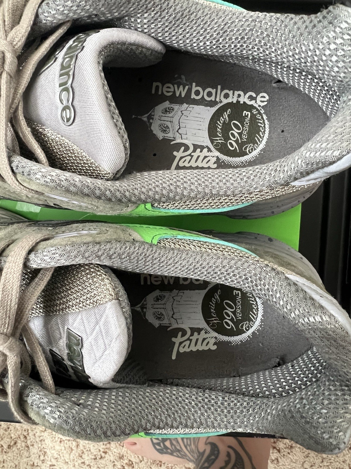 Men’s New Balance 990v3 Patta Keep Your Family Close Size 10.5