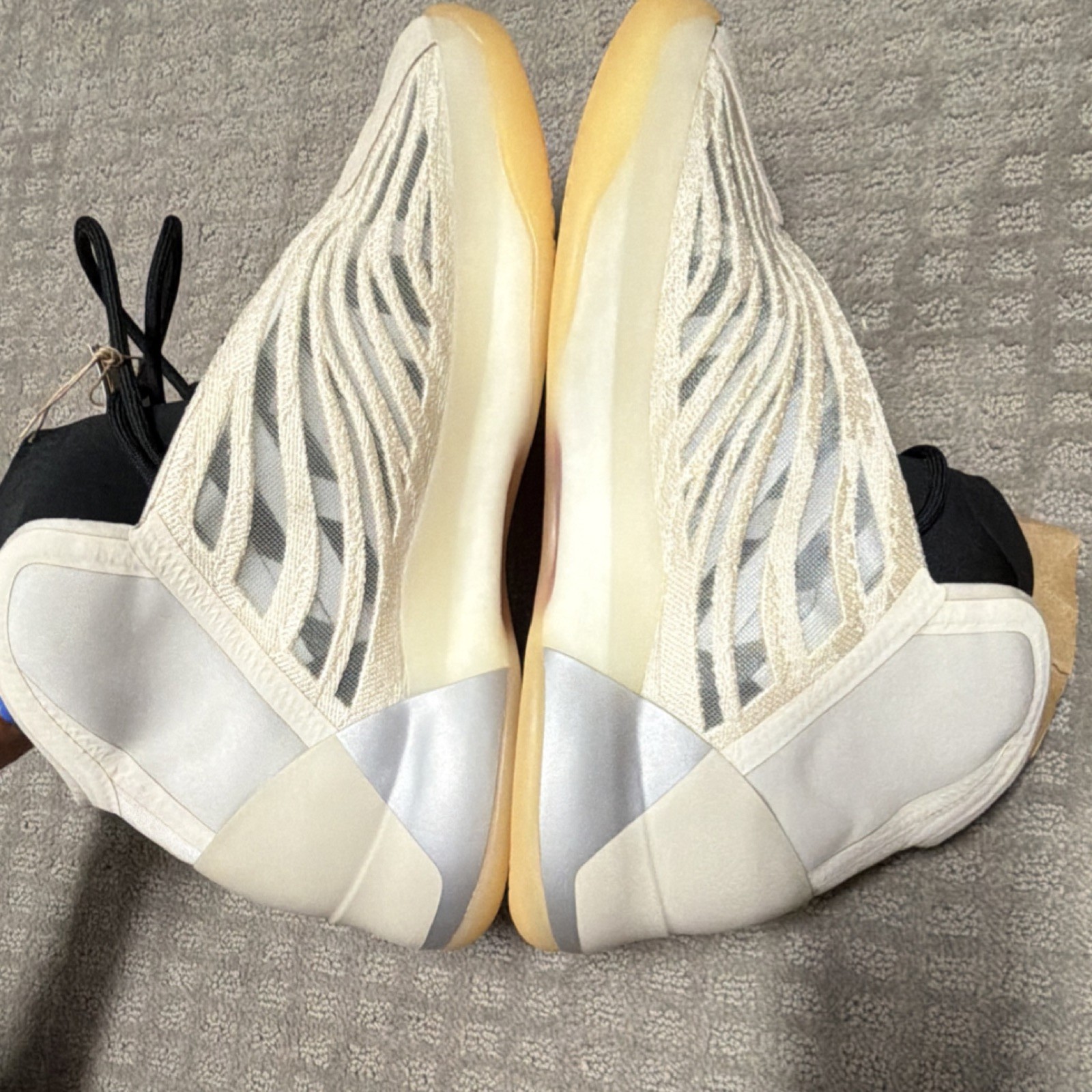 adidas Yeezy Quantum Mist Slate Ivory HQ2085 High Top Lace Up Men’s Sneakers