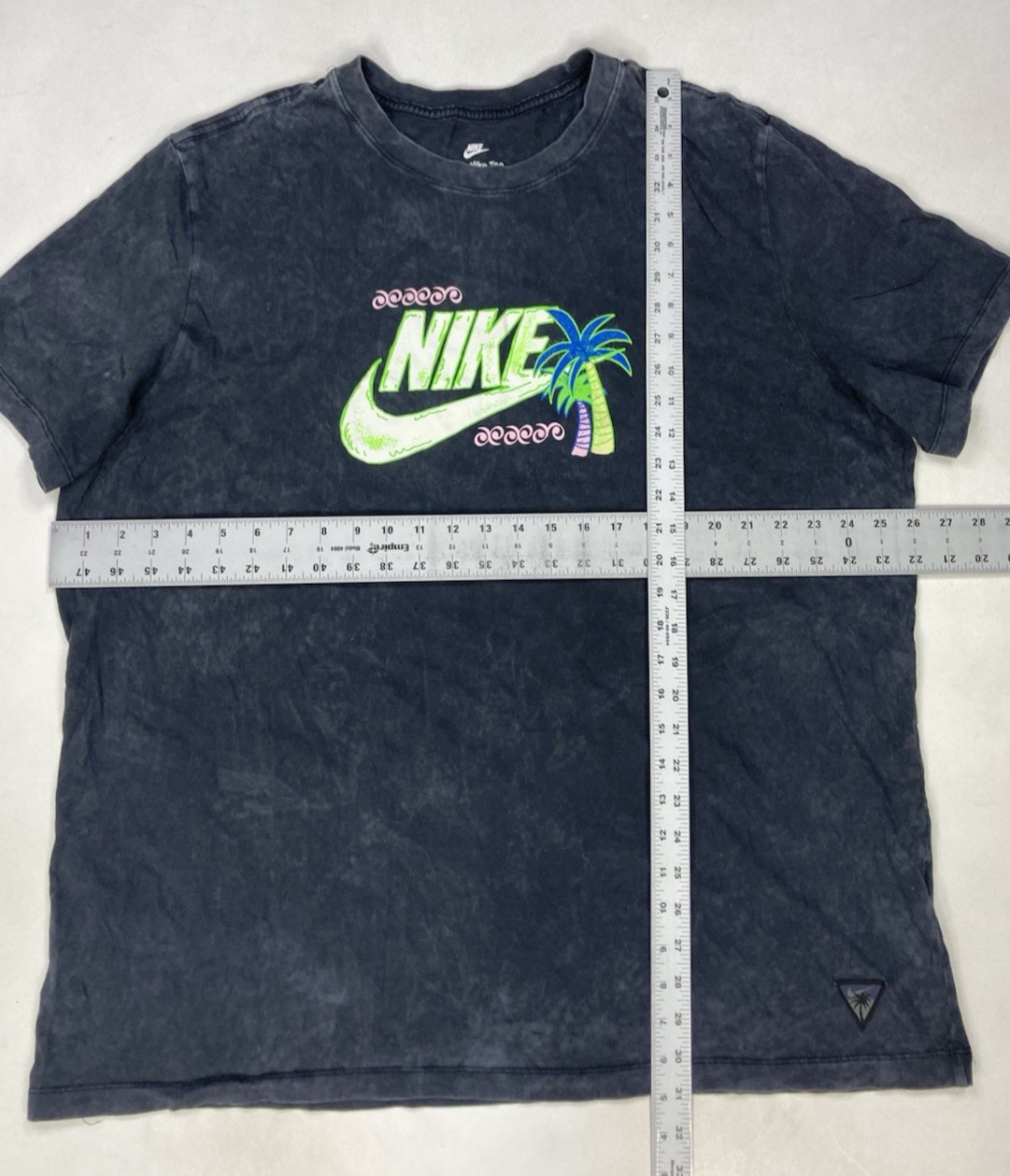 Nike Sportswear Beach Party Graphic T-shirt Men XXL Black Wash FB9788 010