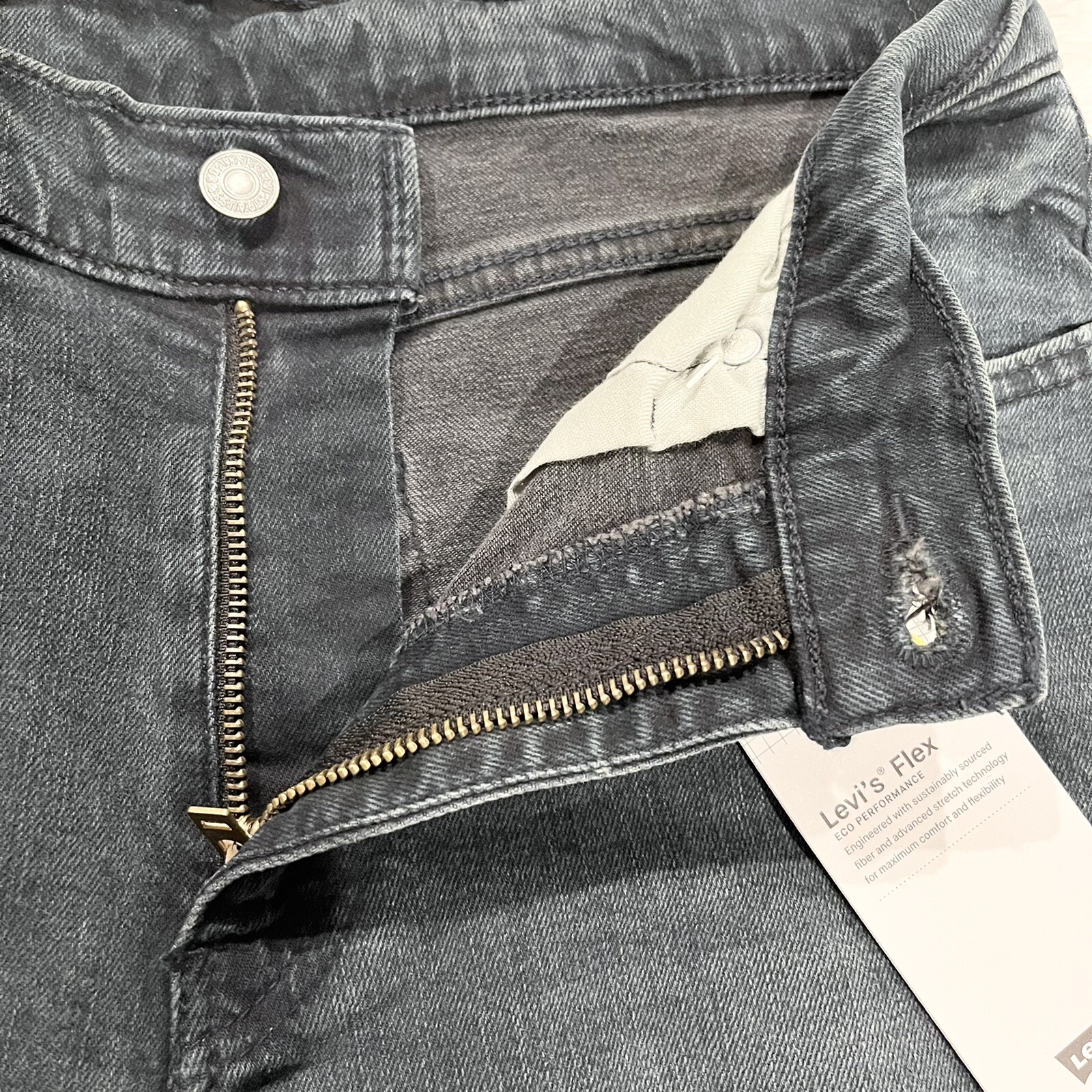 LEVI’S 514 Straight Leg Stretch Flex Eco Performance Dark Wash Blue Jeans 30 NWT