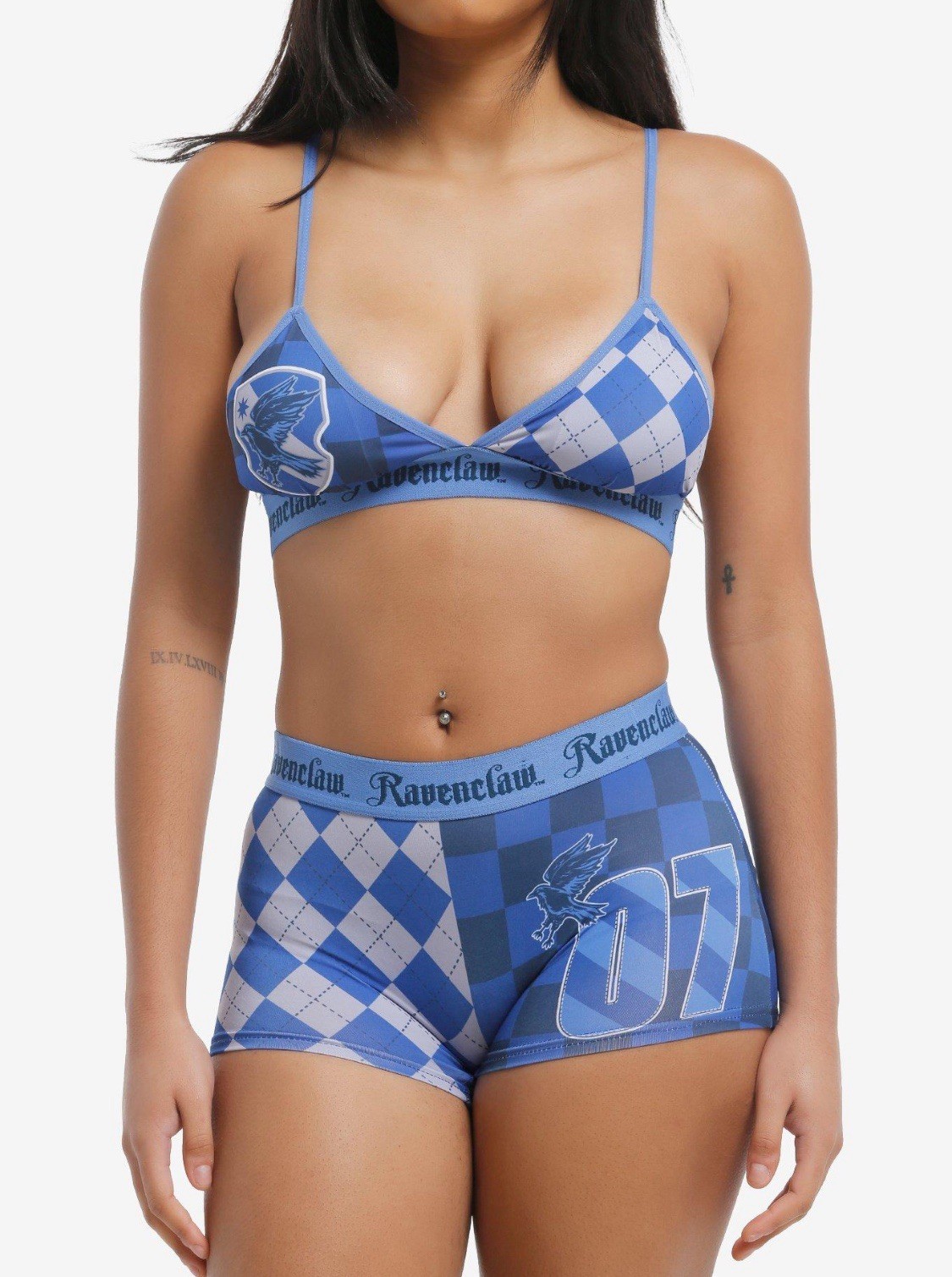 Harry Potter Ravenclaw Bralette and Boy Short Set Size Large