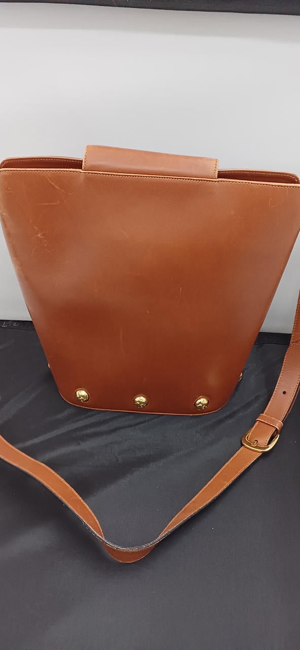 Salvatore Ferragamo Shoulder Bag Brown 10.6 inch