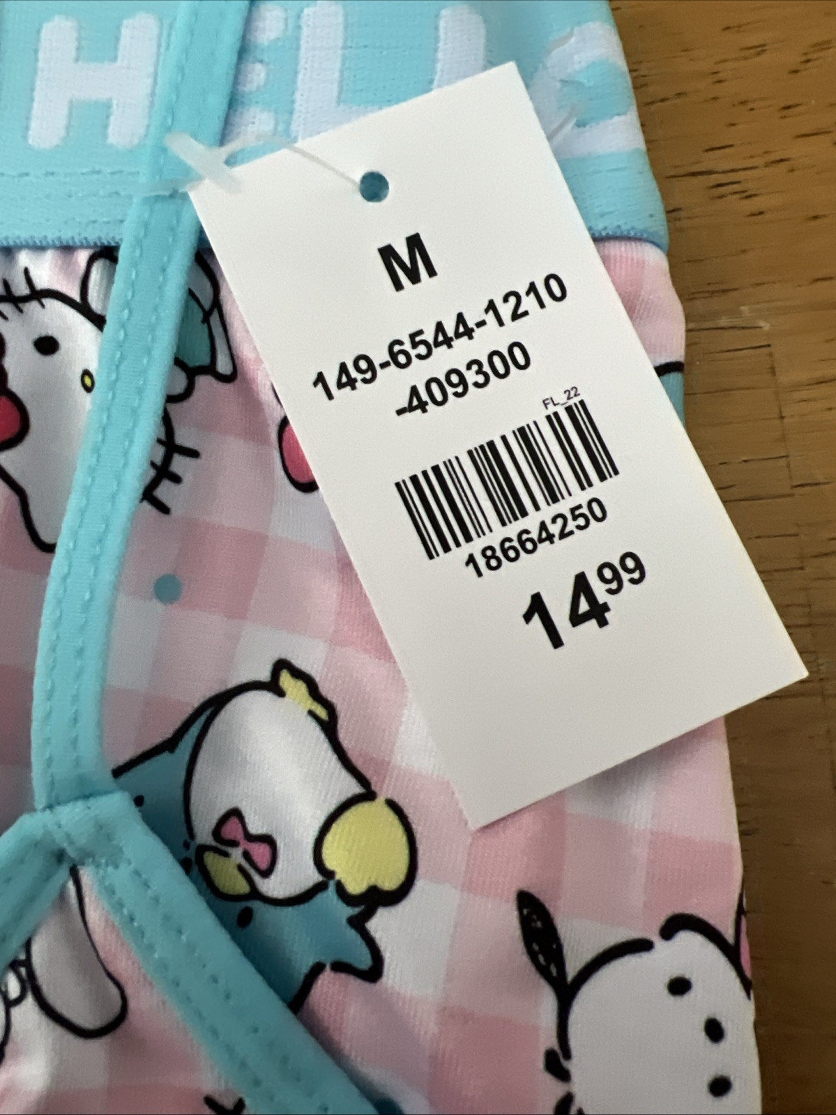 Hello Kitty Sanrio Lounge Shorts and Bra Set So M Blue Pink G3