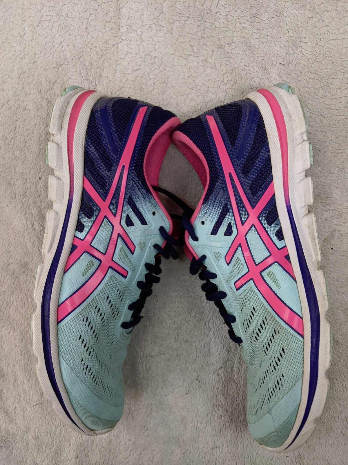 ASICS Gel Electro 33 Womens 9.5 41.5 Blue Pink Running Sneaker Shoes T461N