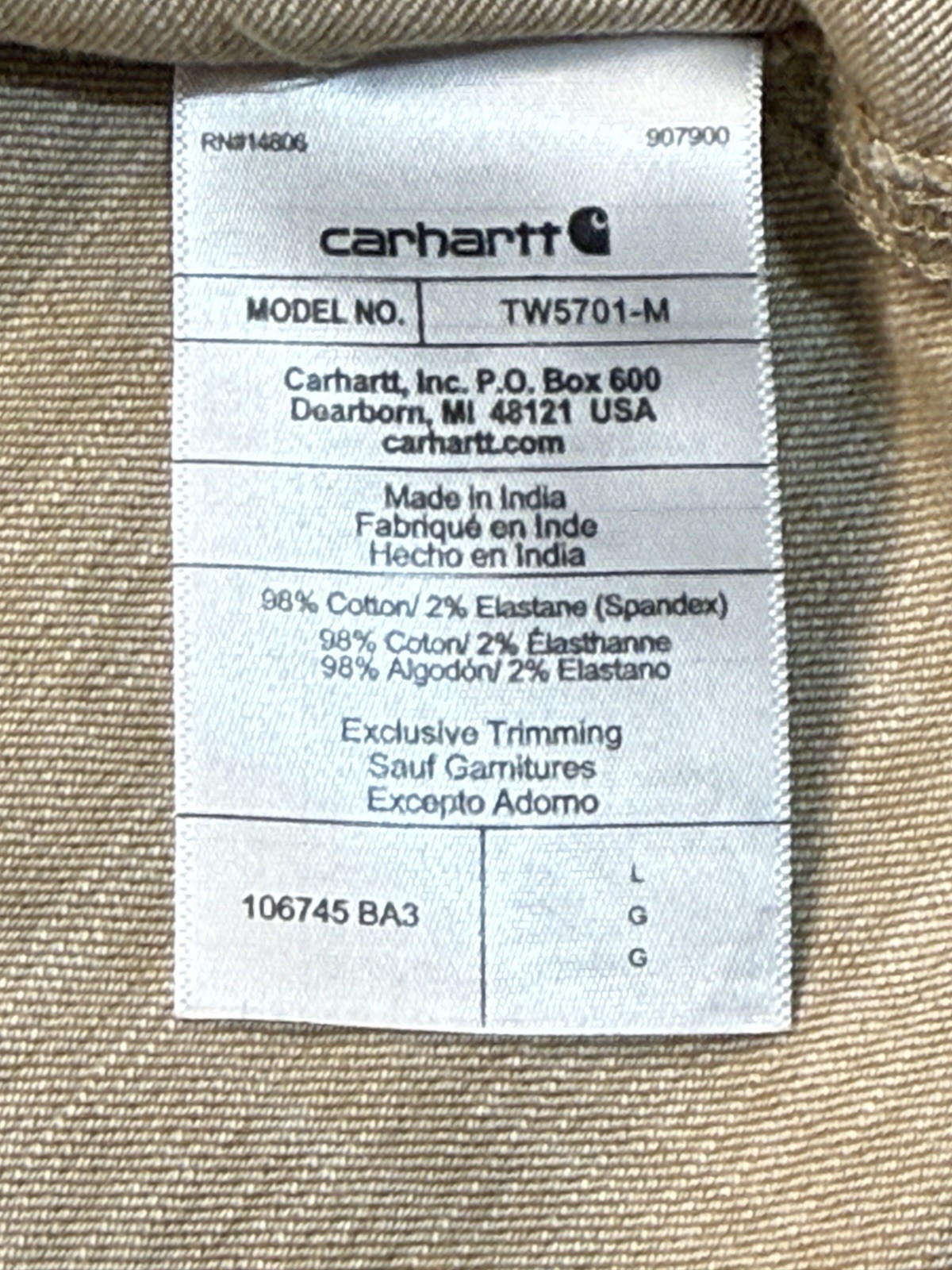 Carhartt Rugged Flex Shirt Mens Large Relaxed Fit Lightweight Short Sleeve Plaid