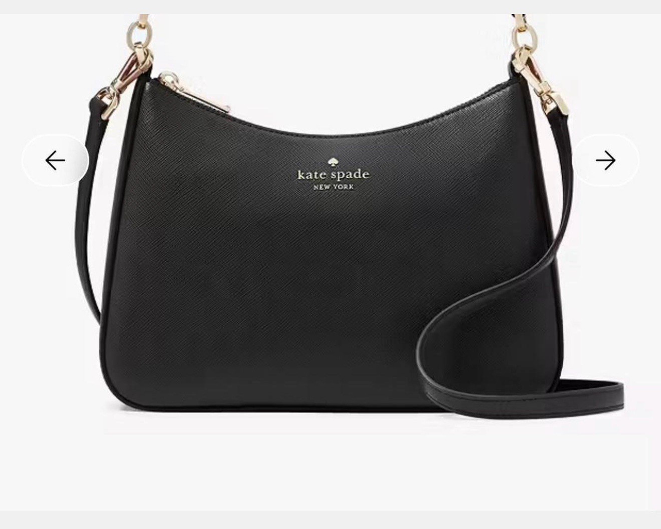 Kate Spade Margot Convertible Shoulder Bag Crossbody Black Leather