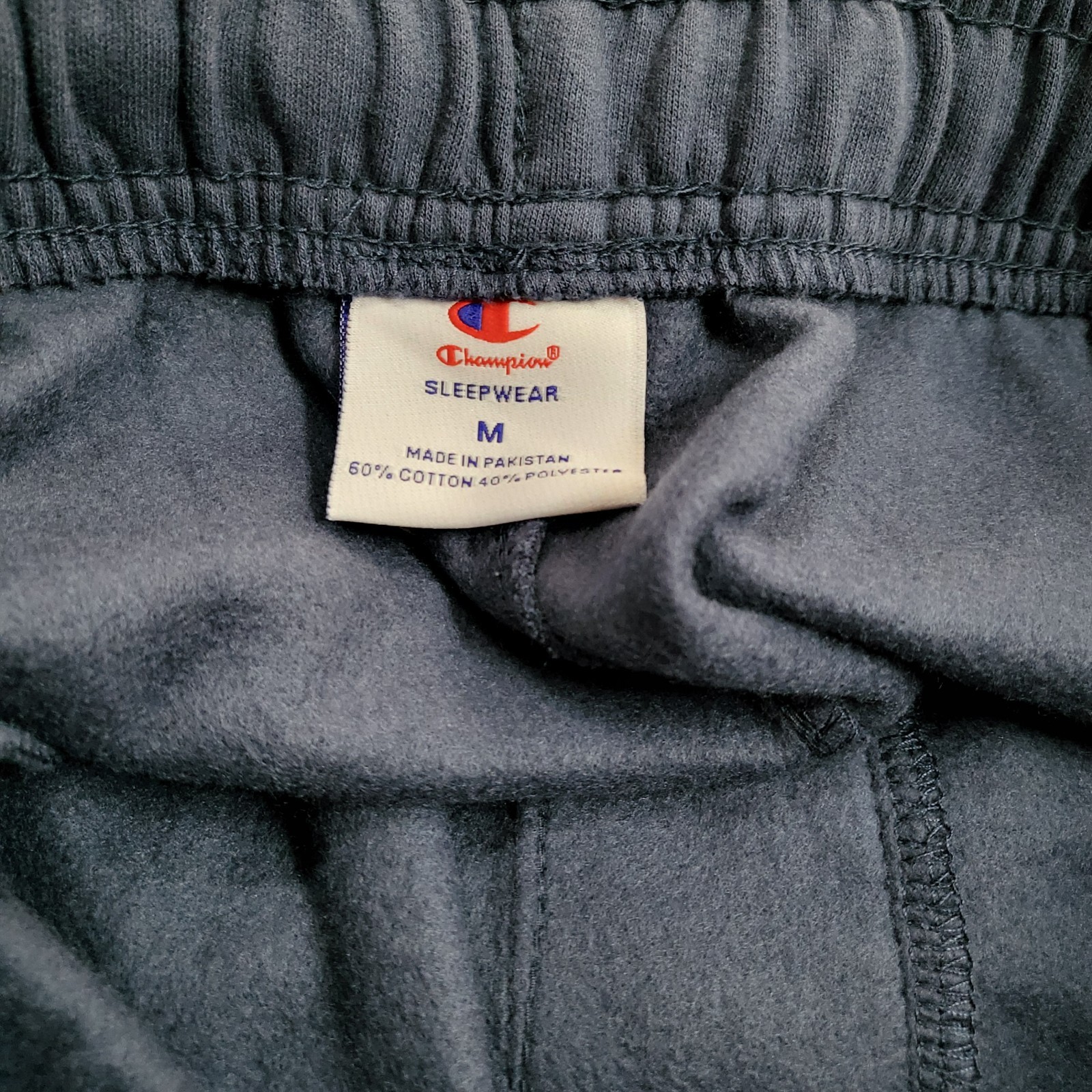CHAMPION Powerblend Men`s Fleece Lounge Joggers Sweatpants Size M Navy