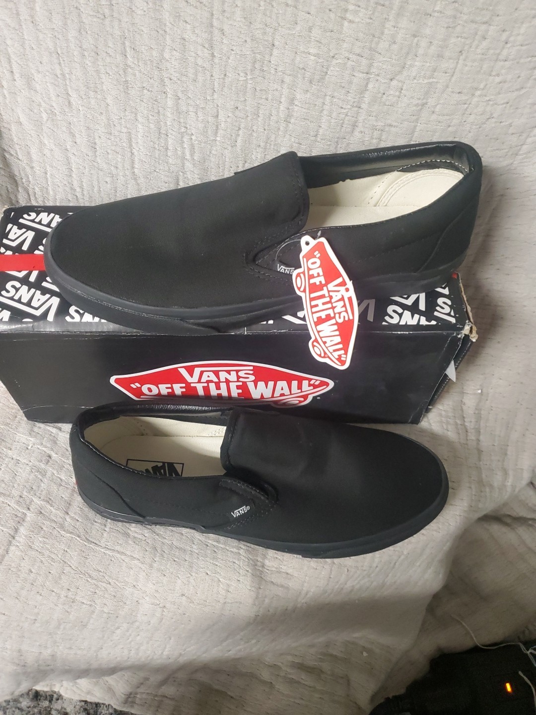 Vans Classics Slip On Black/ Black VN0EYE110M. BKA MEN SIZE 11.0