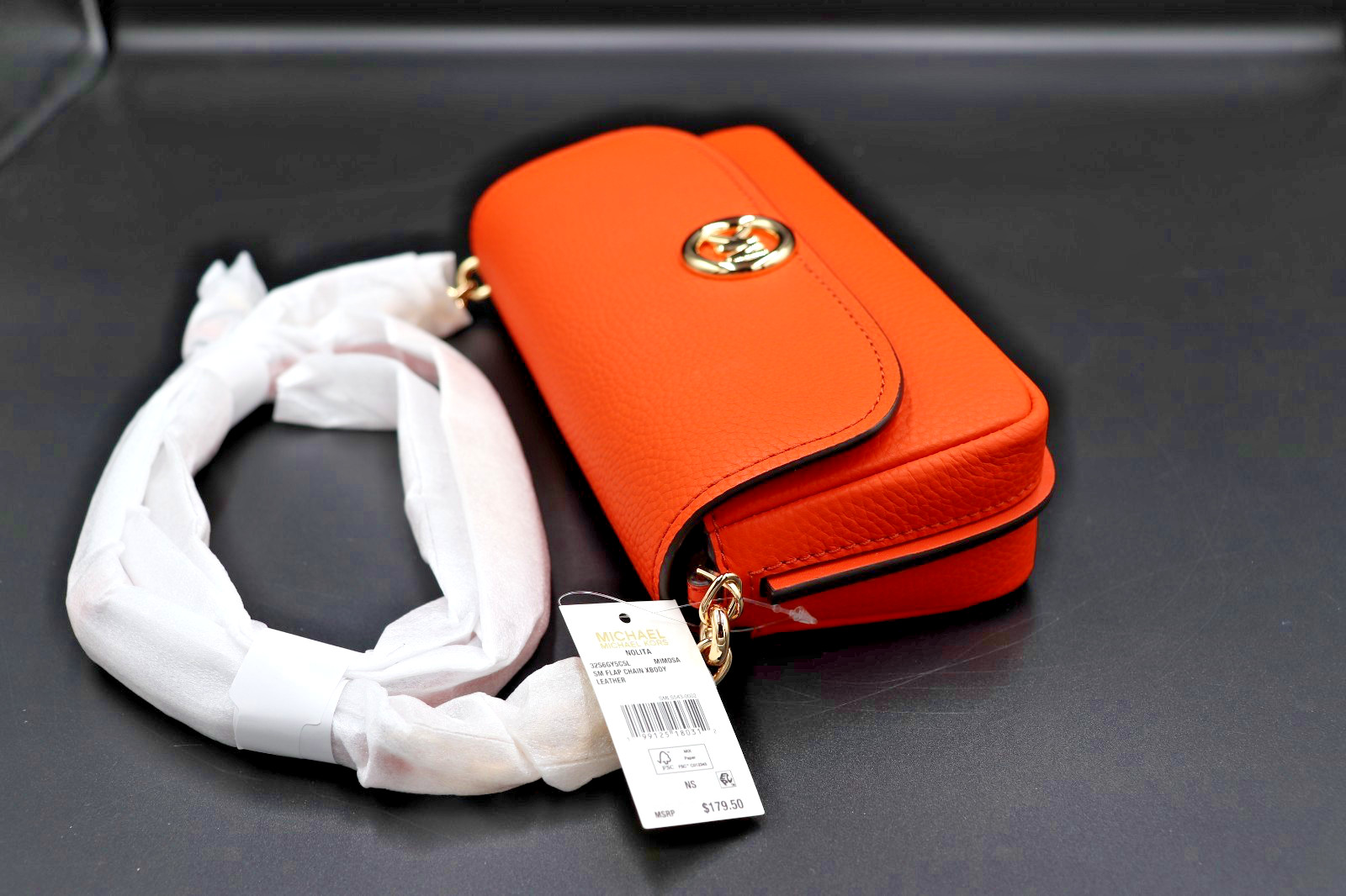 Michael Kors Nolita Small Flap Chain Crossbody Bag – Mimosa Color – NWT