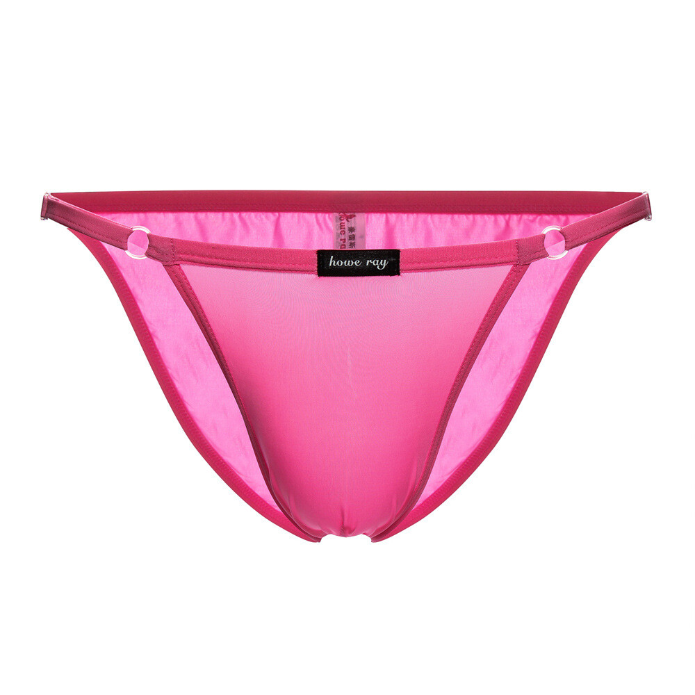Men’s Sexy Underwear Briefs Breathable Ice Silk Adjustable Comfort Male Panties