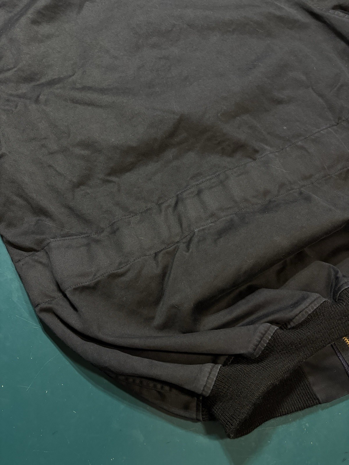 VTG 1991 French Police Dog Handler Bomber Jacket J. Veyrier Black 100L DMC Zip