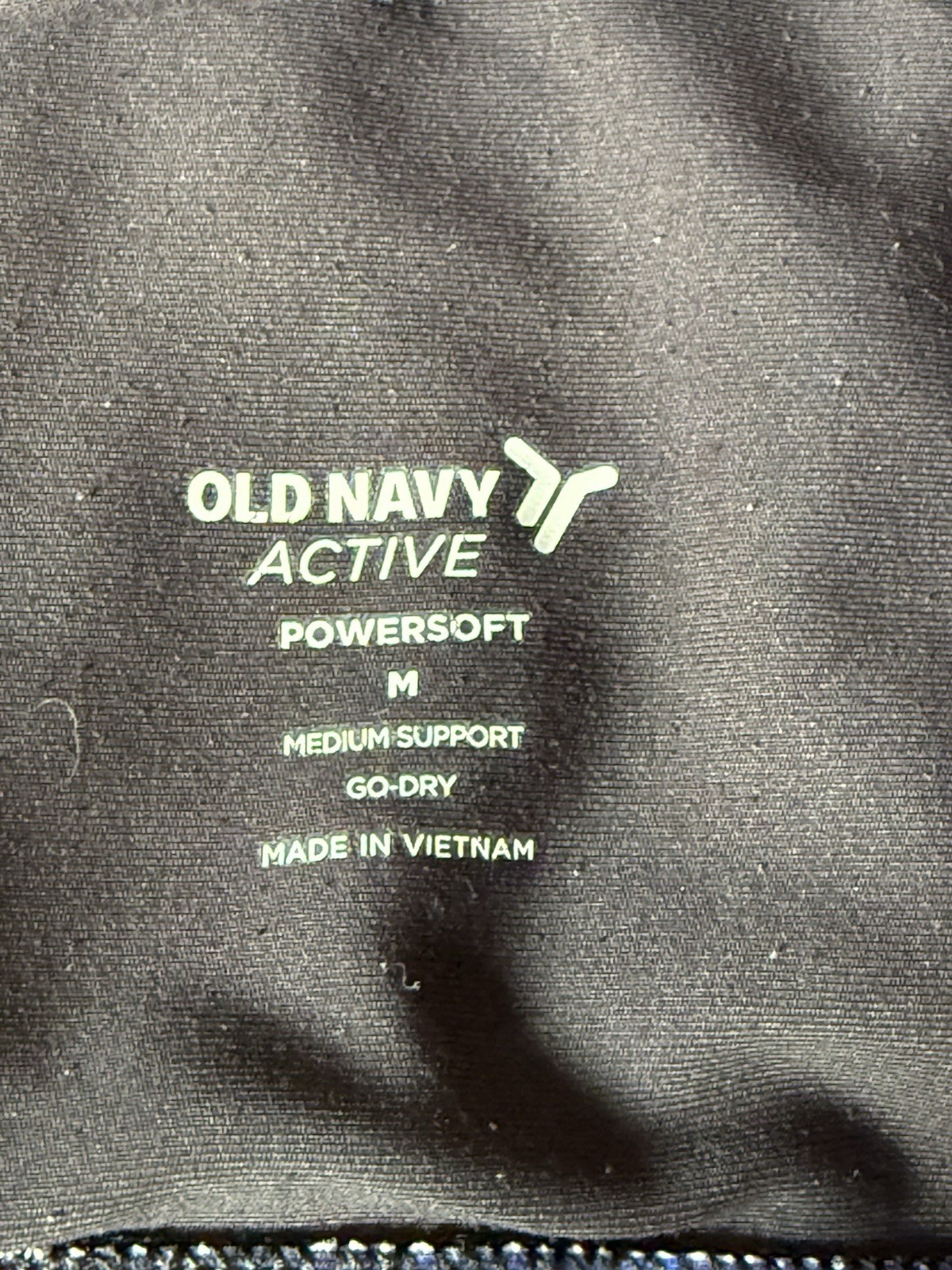 Old Navy Active Powersoft Women’s Go-Dry Racerback Sports Bra Medium Support M