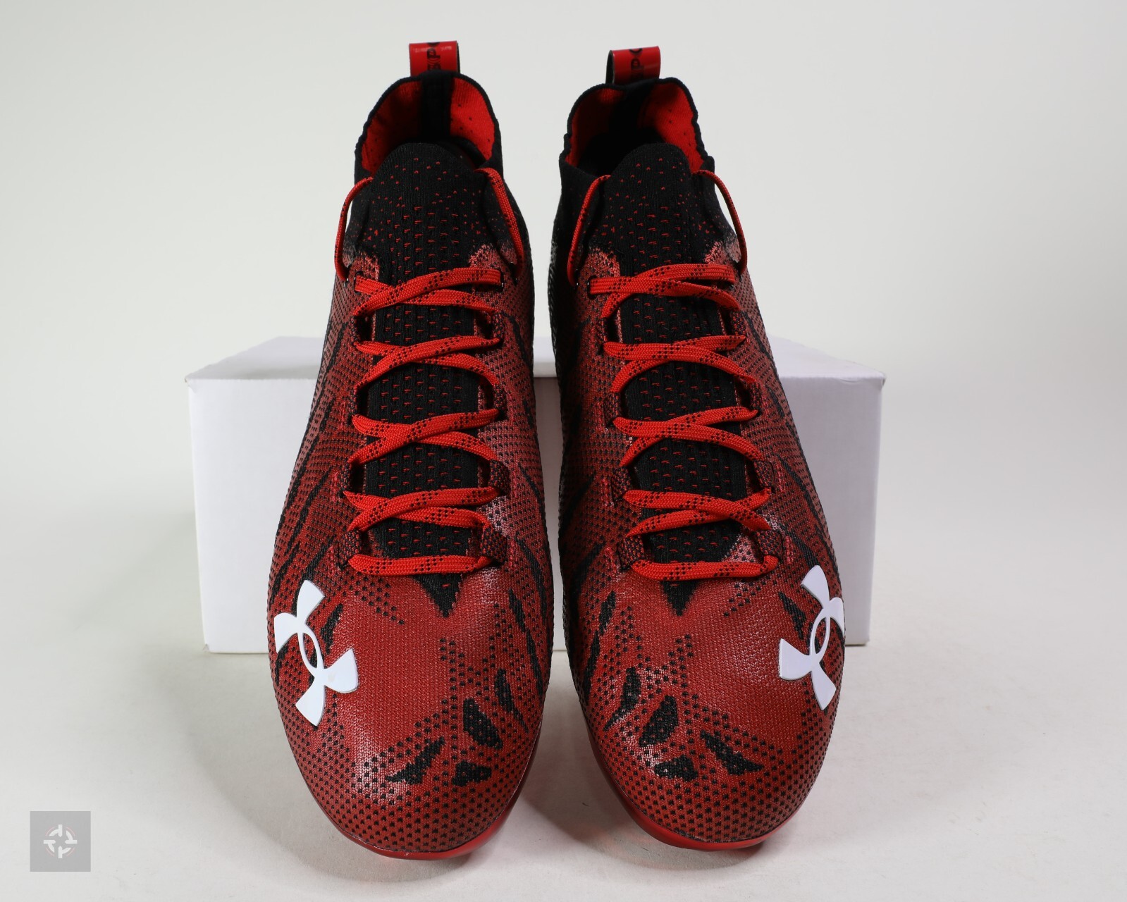 Under Armour Spotlight Lux MC Black Red Football Cleats Size 13 (3023959-007)
