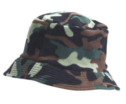 REVERSIBLE SOLID COLOR NYLON HELMET / CAMOUFLAGE FLEECE