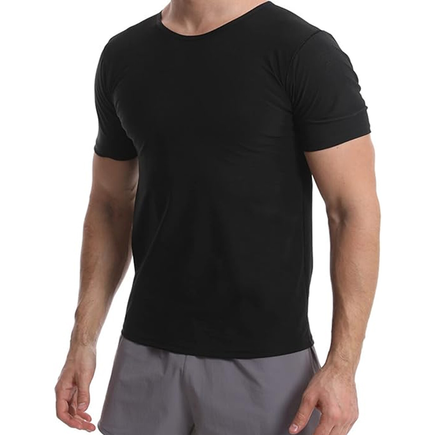 Men’s Sauna Heat Trapping Shirt Sweat Shaper Vest Workout Sauna Exercise Top