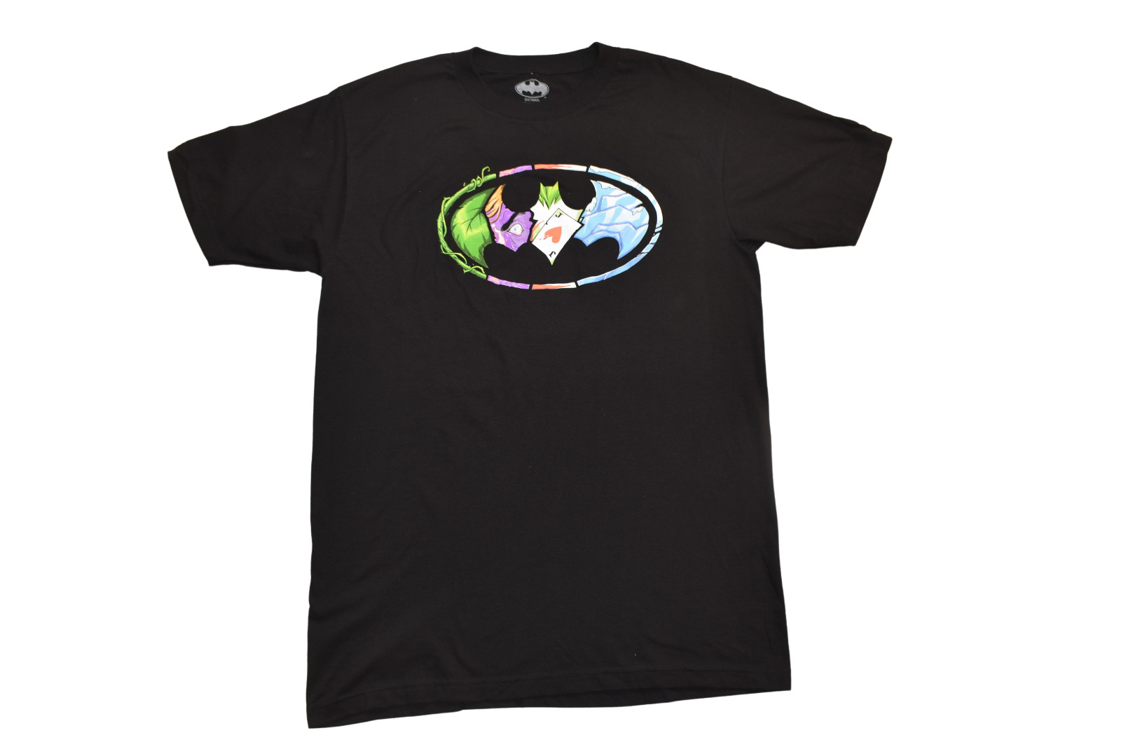 Batman Mens Big & Tall Villains Batman Logo Merge Shirt New LT, 3XL, 4XL