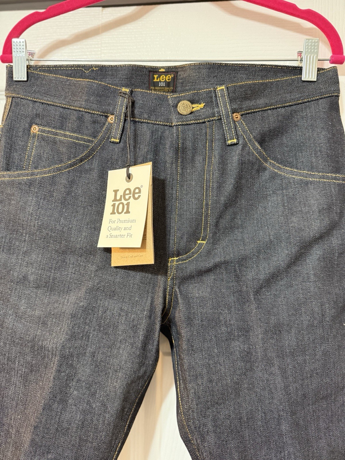 NWT Lee 101Z Premium Selvedge Denim Jeans – Raw Indigo Made with Japanese Denim