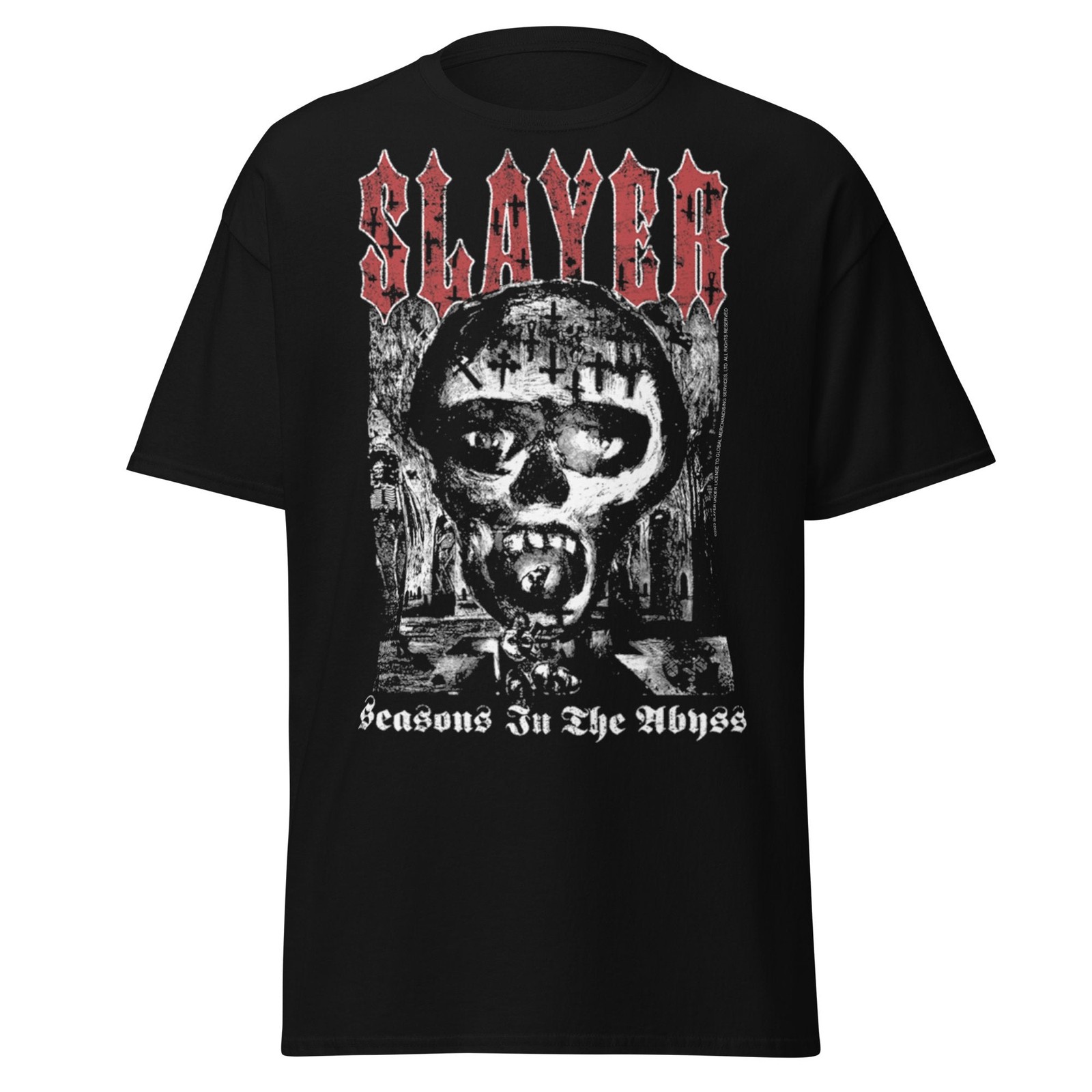 Stakes Slayer Seasons in the Abyss Jumbo Print T-shirt T-Shirt Black New