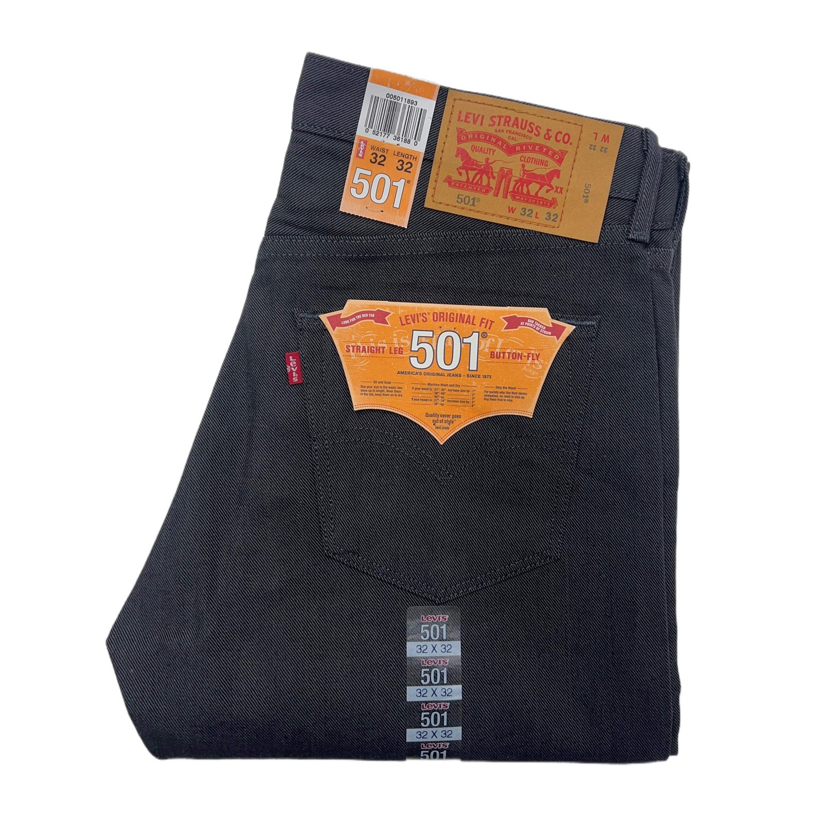Levi’s 501 Shrink-to-Fit – Shadow Charcoal – 1893