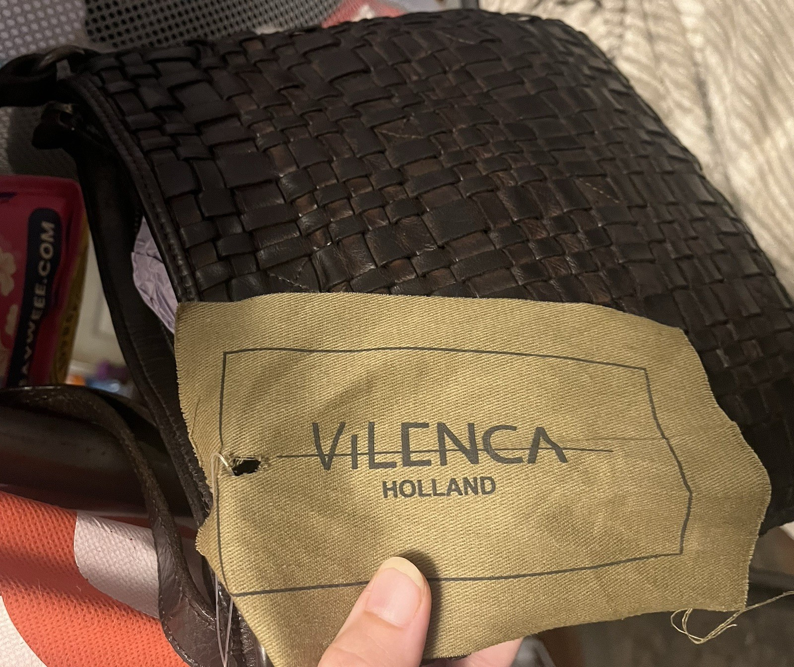 Vilenca Holland Anthropologie 100% Genuine Leather Woven Shoulder Handbag – NWOT
