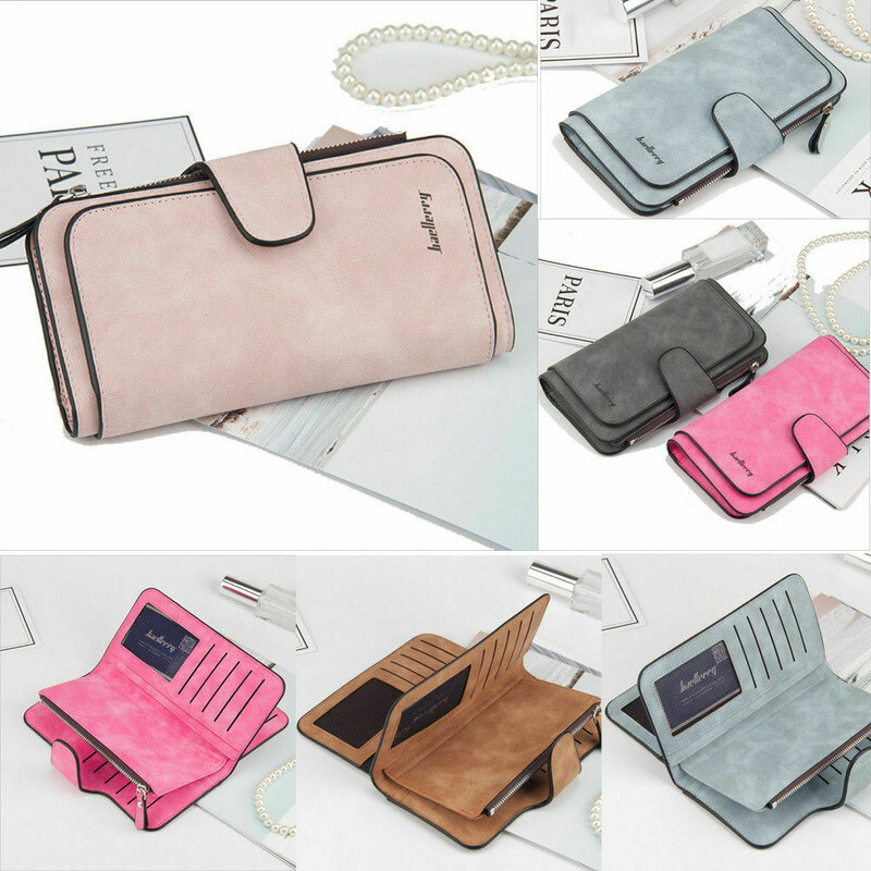 Women Ladies Clutch Leather Wallet Long Card Holder Phone Bag Case Purse Handbag