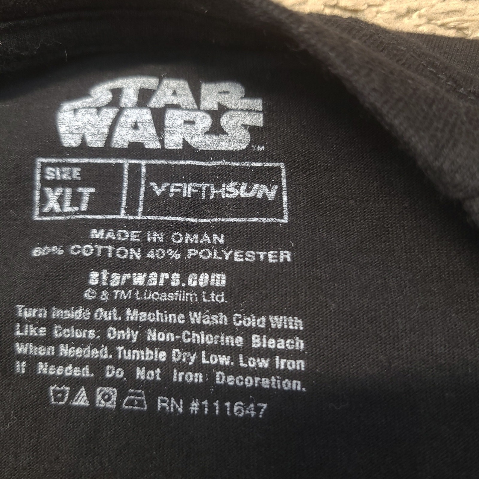Star Wars T-Shirt Men’s XLT Made In Oman