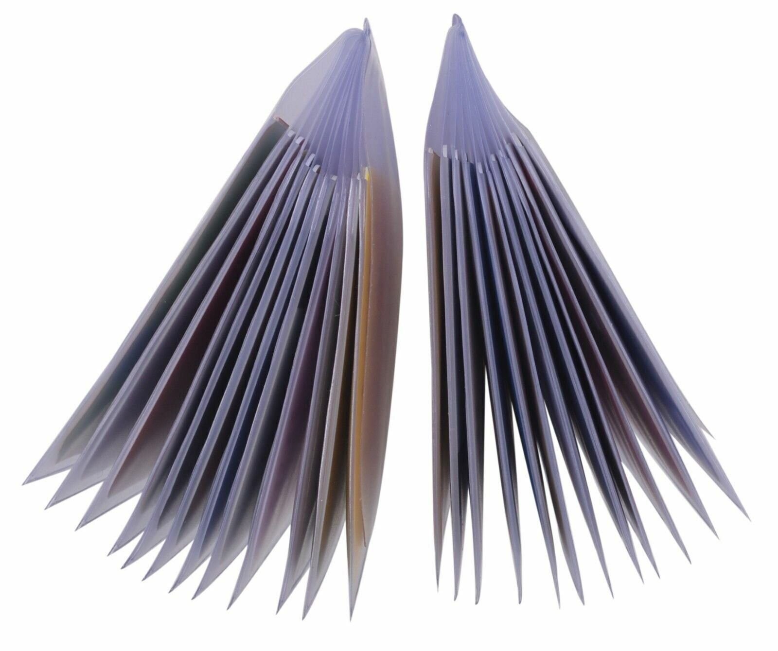 WALLET INSERT SET OF 2 Clear & Plastic 12 PAGES CARD PICTURE HOLDER TRIFOLD