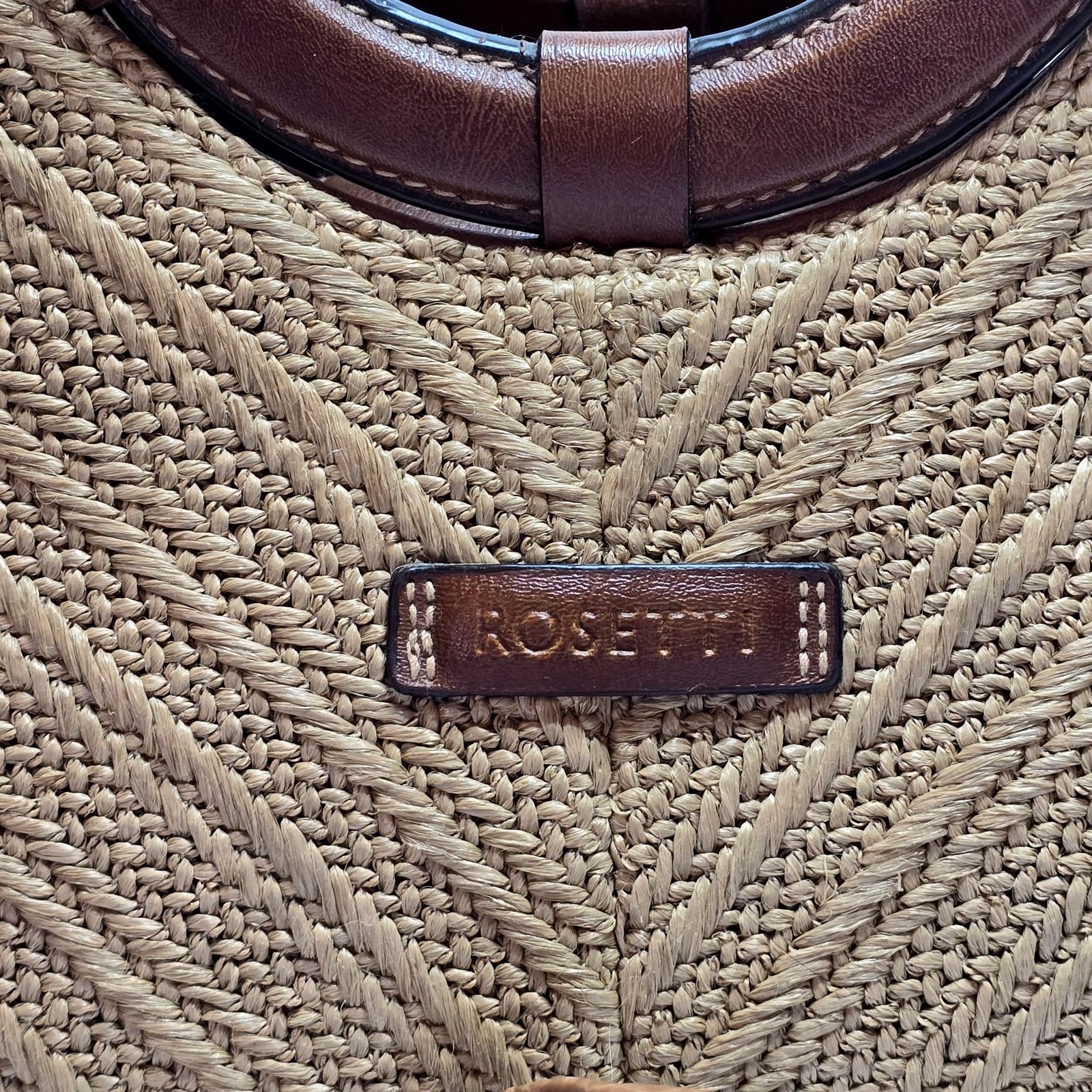 Rosetti Lt. Brown Tan Woven Convertible Shoulder Crossbody Bag Purse Handbag