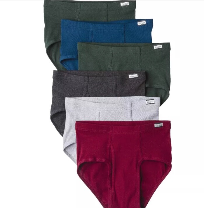 Hanes Men’s Comfort Soft Waistband Mid-Rise Briefs Free Shipping (3 or 6 Pack)