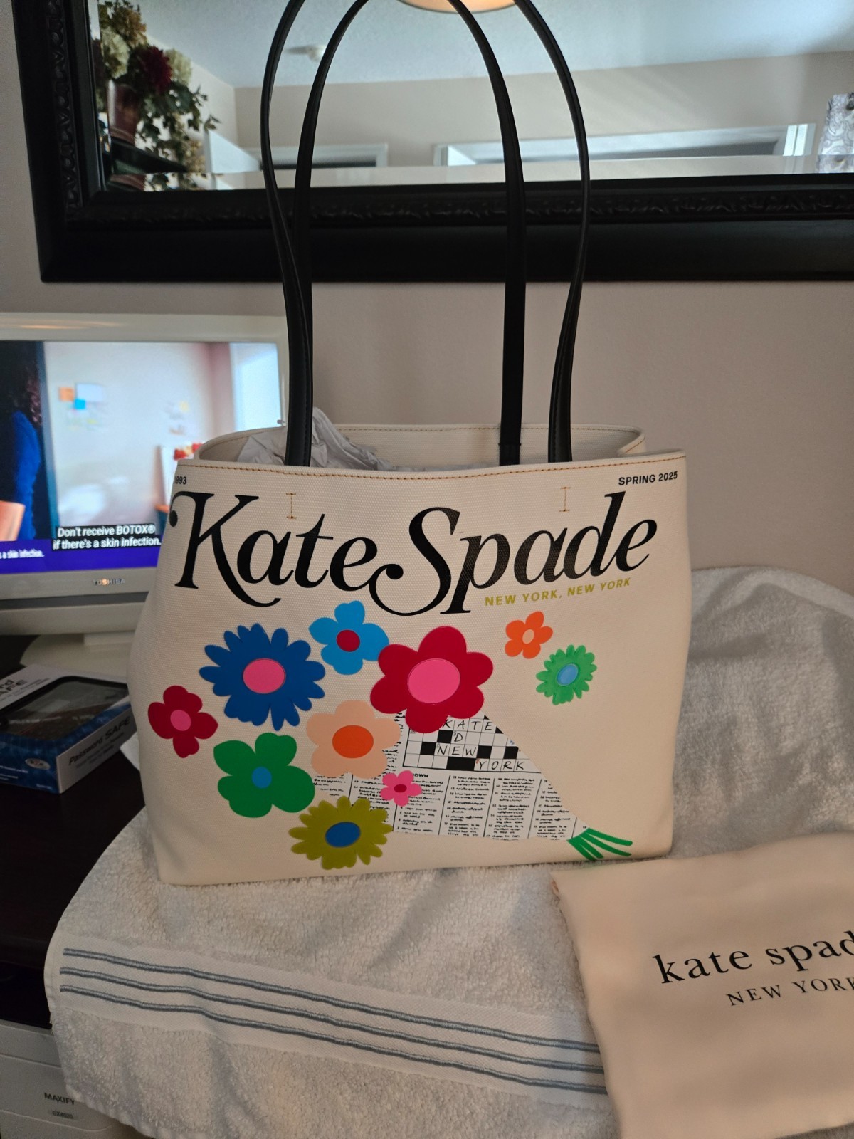 Kate Spade New York Fresh Picks Canvas Tote Bag Retail $298