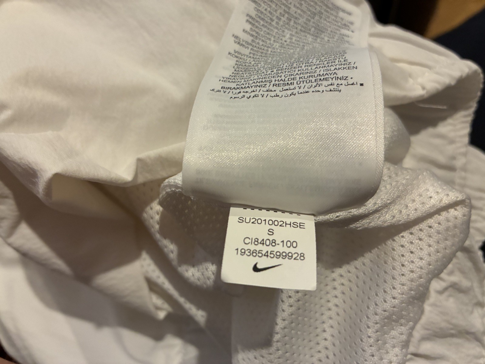 Original England 1/4 Zip Nike Jacket Midlayer