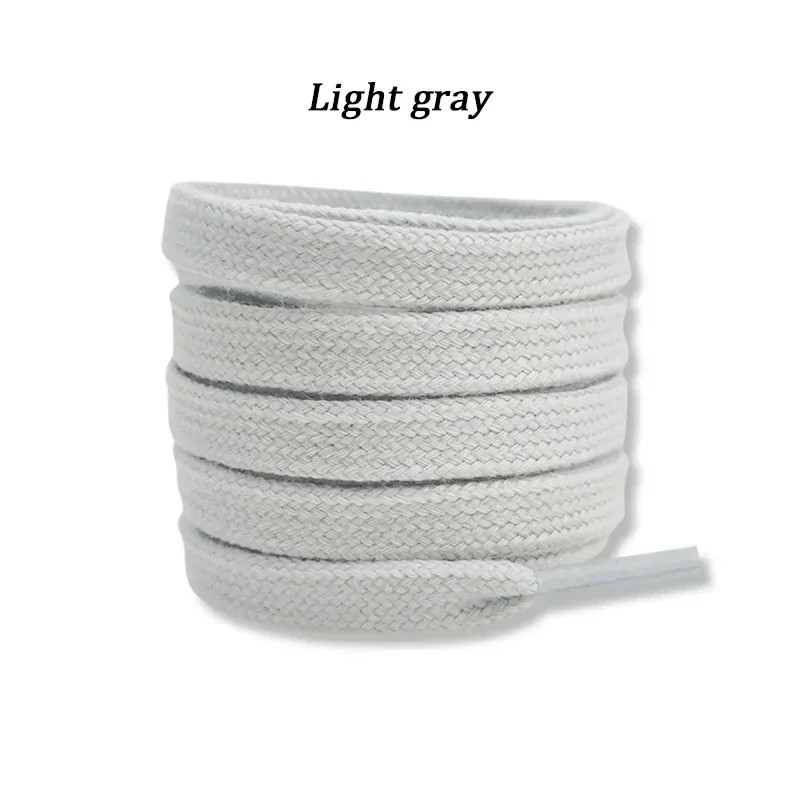 Quality Cotton Shoelaces 0.8cm Width Flat Shoelace Tennis Sneakers Shoe laces 80