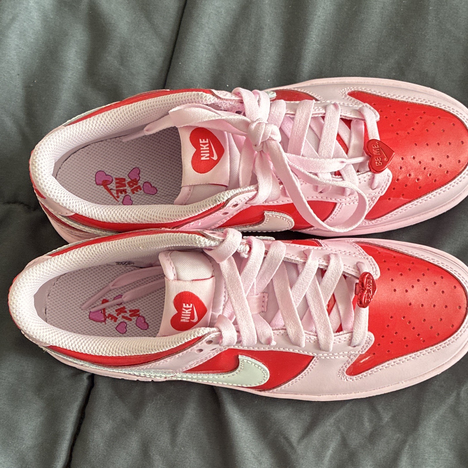 Nike Dunk Low BG Pink Foam/Summit White Leather Kids US 6Y IQ0218-663