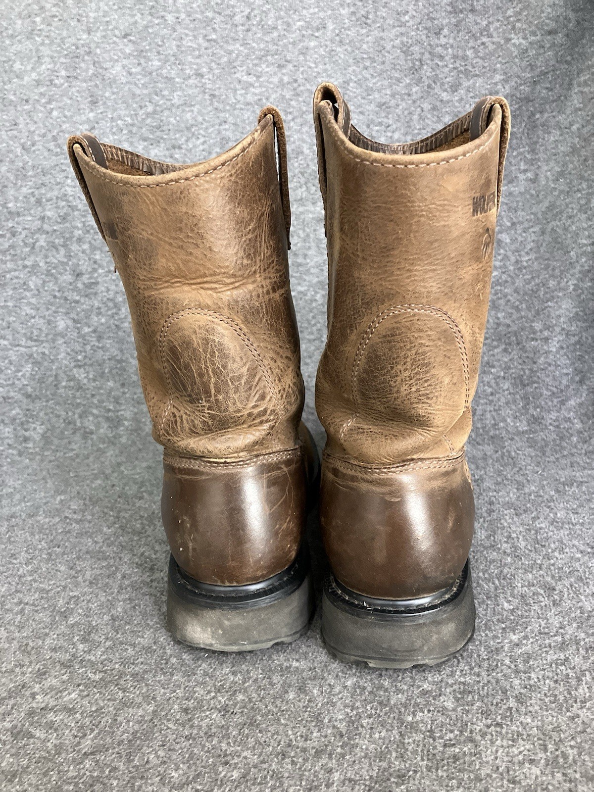 Wolverine Wellington Work Boots Mens 9 EW WIDE 10in Brown Pull On Western W04727