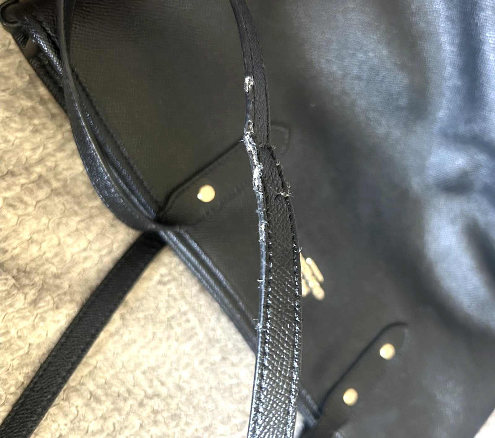 2017 Coach Black Cross Grain Leather City Zip Tote F58846 Black Textured READ