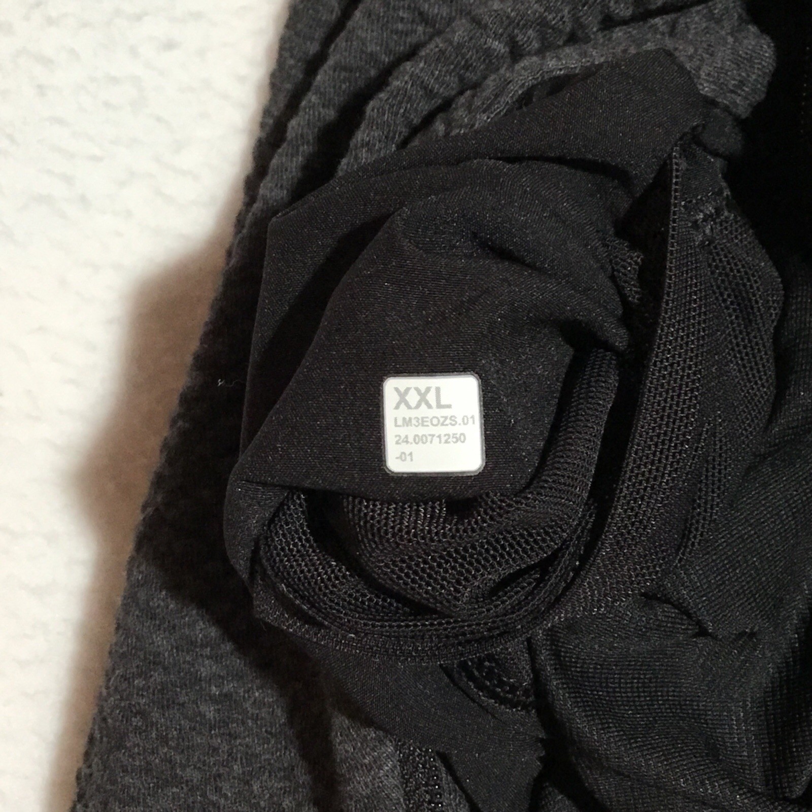 Lululemon At Ease Textured Double Knit Cotton Hoodie Men’s XXL Charcoal Gray