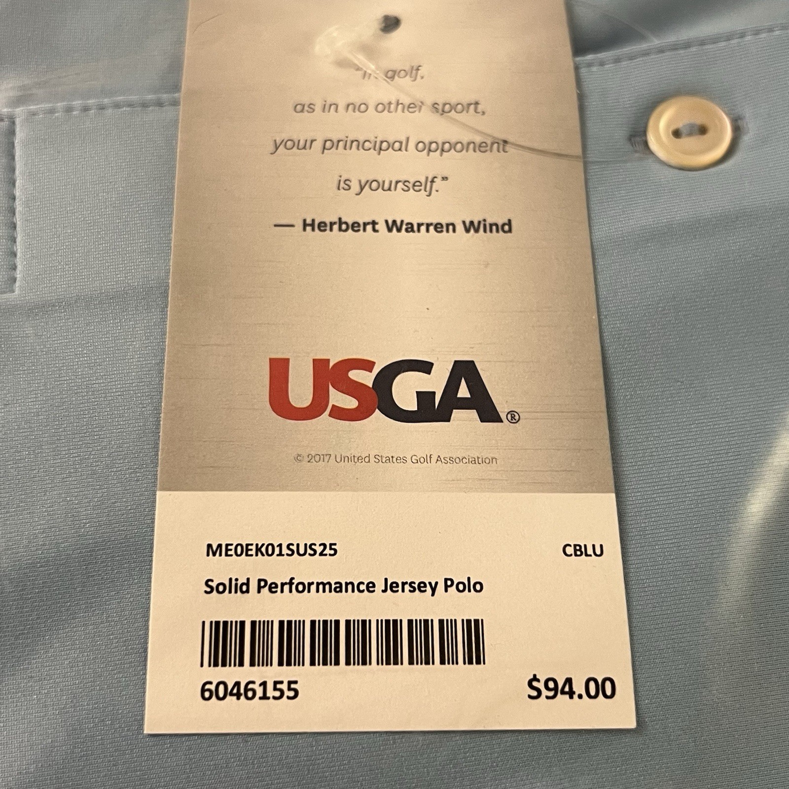 Peter Millar Polo Shirt Men 5XL Summer Comfort 125 US Open Golf Performance Blue