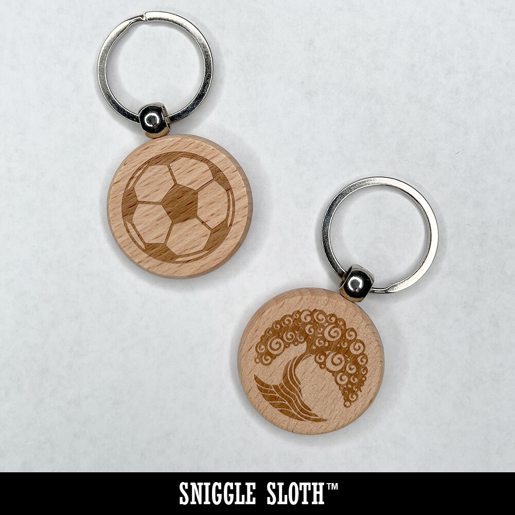 Yummy Sweet Cupcake Birthday Anniversary Celebration Engraved Wood Keychain