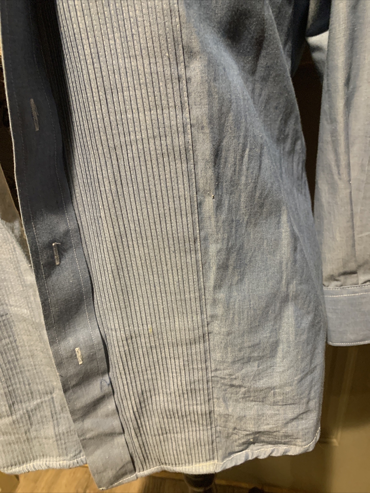 Chaplin Men’s Button Up Long Sleeve Shirt Size S 30-31 Vintage